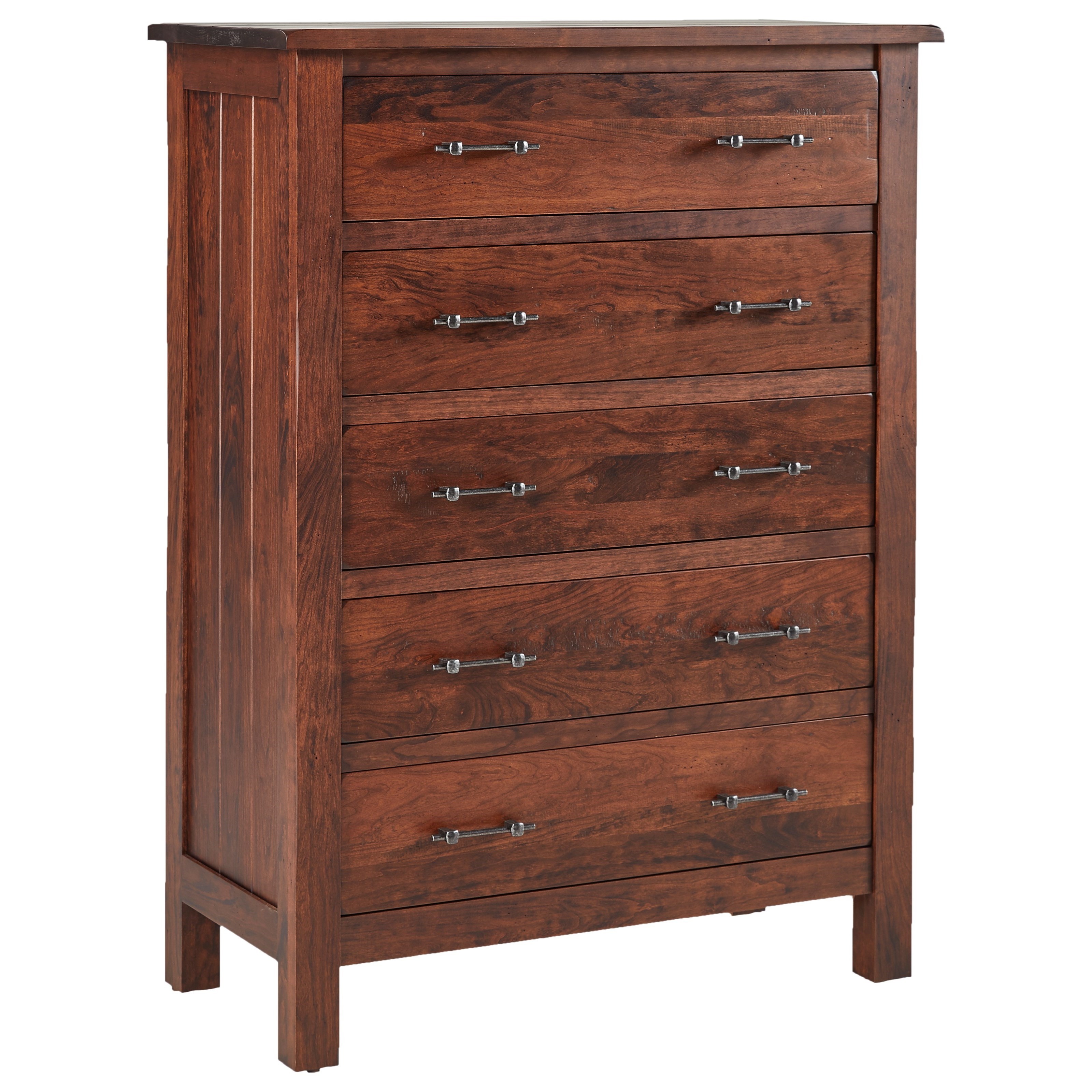 Daniel's Amish Bryson 335205 Customizable Solid Wood 5Drawer Chest Pilgrim Furniture City